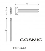 MEDIDAS TOALLERO LATERAL DOBLE MICRA COSMIC